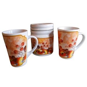 Sherwood Brands Holiday Designer Canister & Mugs Tea Set